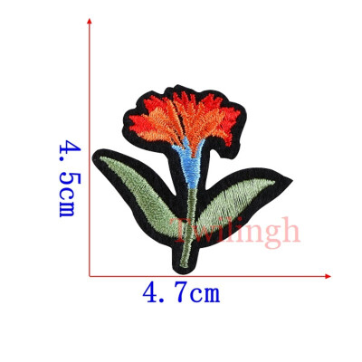 

1 pcslot Brand Embroidered Patches Big Red Rose Sequin Patch Iron On Fabric Badge Sew On Clothes Appliques DIY Wedding Stickers