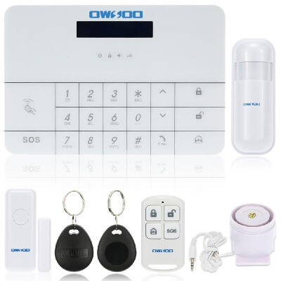 

OWSOO Wireless LCD GSM & SMS RFID Touch Keyboard Home House Security Burglar Intruder Alarm System Auto Dialer