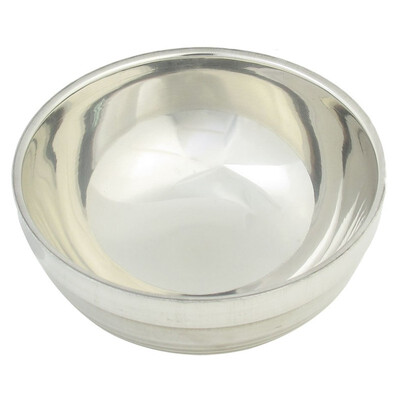 

UpperX Camping Picnic Stainless Steel Soup Cream Oatmeal Rice Bowl Food Container 112cm Dia Silver