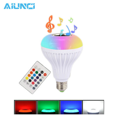 

E27 Smart RGB RGBW Беспроводной Bluetooth Динамик лампа Музыка Воспроизведение затемнения светодиодный лампа+удаленного Управление