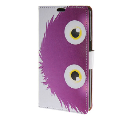 

MOONCASE Case for Alcatel One Touch Flash OT-6042D Leather Flip Wallet Style and Kickstand Case Cover [Cute Pattern] a15