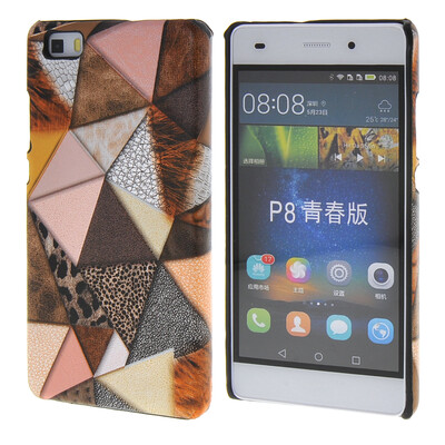 

MOONCASE Personality style Hard Rubber Shell Back чехол для Cover Huawei Ascend P8 Lite желтый