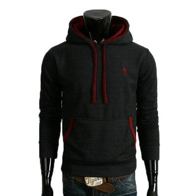 

Zogaa New Men's Hoodie Fashion Fawn Electric Embroidery