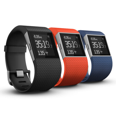 

Fitbit Surge Smart Lecture GPS Global positioning Heart rate Real-time detection of multiple sports mode Smart watch Black S
