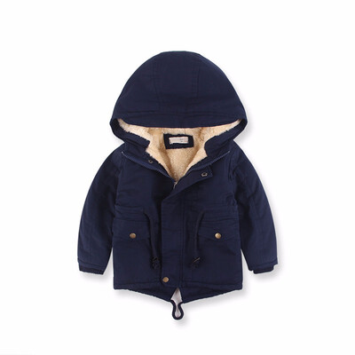 

European&American style boy cashmere coat Childrens thickened jacket