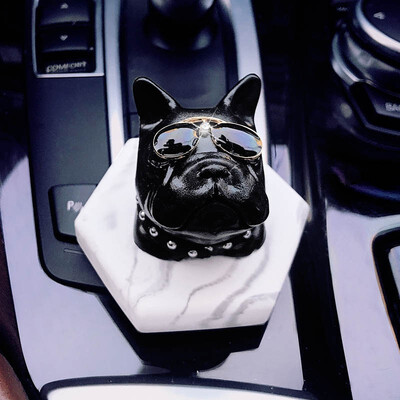 

Creative Bulldog ceramic crafts home car interior porcelian dog decoration animals ornaments