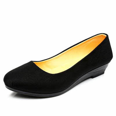 

Women shoes flats Wedge Pumps Simple Style Round Toe Comfy Chic Shoes