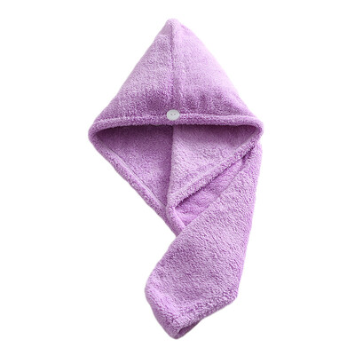 

Accor thick coral fleece hair cap absorbent hood