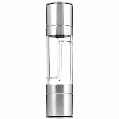 

2 In 1 Stainless Steel Manual Pepper Salt Spice Mill Grinder Kitchen Accessaries