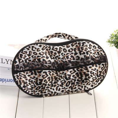 

Shouyou EVA Bra Box Travel Portable Storage Bag Cute Underwear Covered Bra Storage Box JD-SN-18 Leopard Print