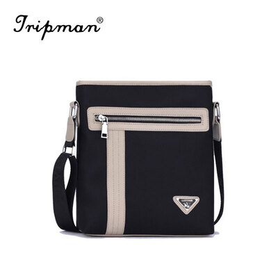

Tripman 2016 new famous brand Male man crossbody messenger bag high quality fashion wax leather for man