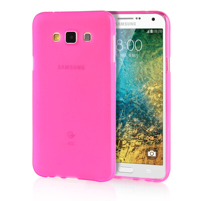 

MOONCASE Transparent Soft Flexible Silicone Gel TPU Skin Shell Back ЧЕХОЛ ДЛЯ Samsung Galaxy E7 Hot Pink