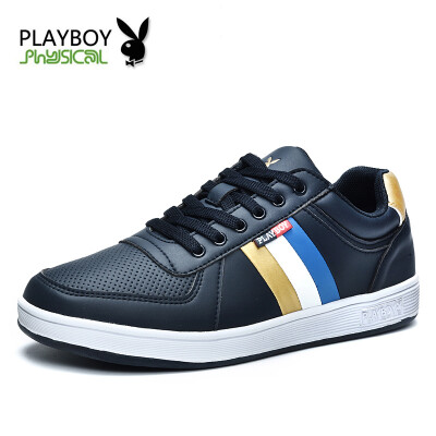 

PLAYBOY brand 2015 AutumnNew casualRound toe capLacingRubberLow-top sneakersShoes