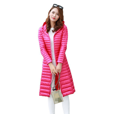 

Female 2018 Winter High Quality Slim Comfortable Soft Lightweight Warm Jackets Long Down Parka Women Winter Coat