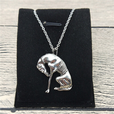 

New Italian Greyhound Necklace Trendy Style Spanish Grey Hound Whippet Pendant Necklace Women Fashion Pet Dog Jewellery