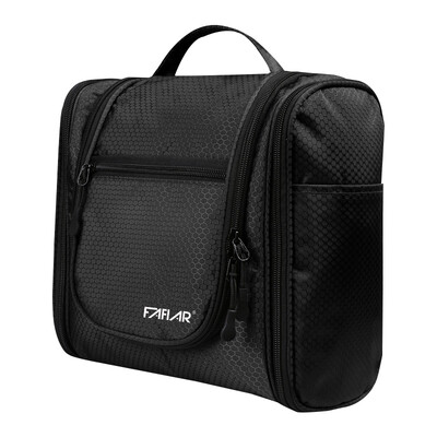 

Fafia FAFIAR travel wash bag men&women business travel tourism portable large capacity wash bag waterproof multi-function cosmetic bag black