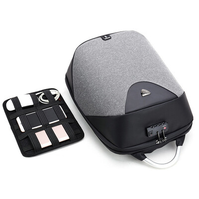 

USB Charging Shoulder Backpack Stereo Digital Storage Anti-theft Computer Rucksack Male&Middle School Student Bag
