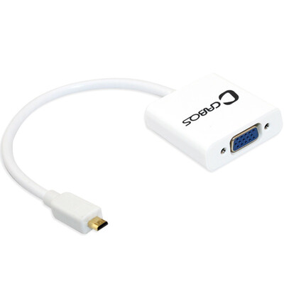 

Fujikaibai (Кабос) F01001 MICRO HDMI на VGA конвертер с высоким разрешением аудио HDMI адаптера VGA включить черное оголовье Аудио питания