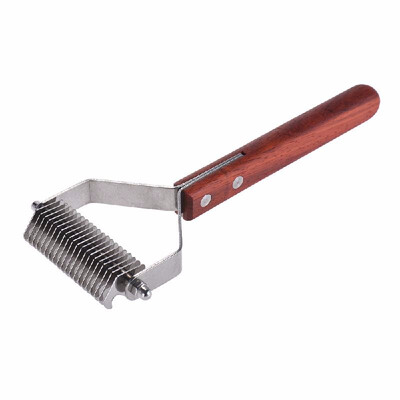 

Cat Grooming Supplies Pet Grooming Comb Deshedding Rake Comb Dematting Tool for Dogs Cats Horses Rabbits 10 Teeth Pet Hair Comb W