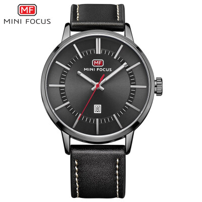 

MINI FOCUS Fashion Leather Strap Men Watch MF0033G