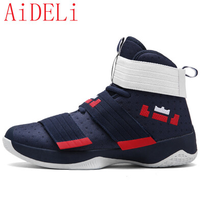 

AiDELi Couple models breathable camouflage basketball shoes non-slip wear rubber bottom shoes