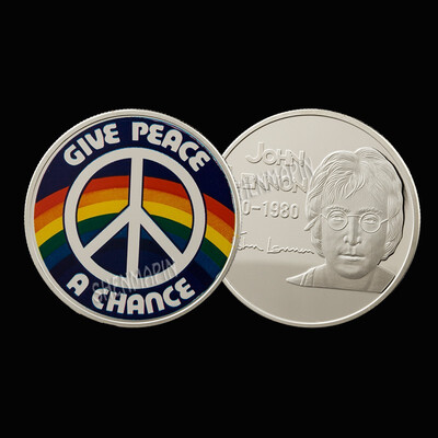 

British rock band commemorative coins John lennon star coin music collection