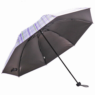 

Paradise umbrella color weave vinyl three fold umbrella umbrella purple 33346E