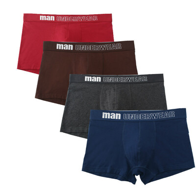 

4Pcslot 2018 New Striped Mens Cotton Boxer Shorts Boxers Underwear Men Brand Underpants Comfortable Breathable Male Panties