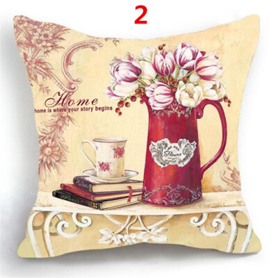

Luxury Flower Vase Pillow Cushion Cover Plant Home Decor cojines decorativos para sofa Vintage Modern Cusion Cover