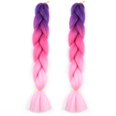 

2T 3T Jumbo Braids Hairstyles Hair For Russian Women Colors Synthetic Braiding Hair