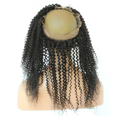 

360 Lace Frontal Pre Plucked With Baby Hair 100 Human Hair Brazilian Virgin Hair Kinky Curly Dolago