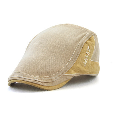 

Jamont Mens Vintage Cotton Newsboy Cap Summer Autumn Duckbill Visor Cabbie Ivy Peaked Cap Baker Boy Boina Casual Flat Beret Hat