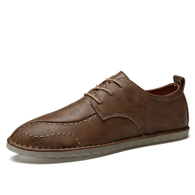 

Damaizhang Brand Men Loafer Shoes 100 Real Leather Cargo Shoes Casual Man Office Business Shoes