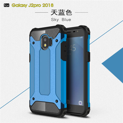 

Goowiiz Phone Case For Samsung Galaxy J2 Pro 2018 King Kong Armor Fashion Bumper PC TPU Prevent falling