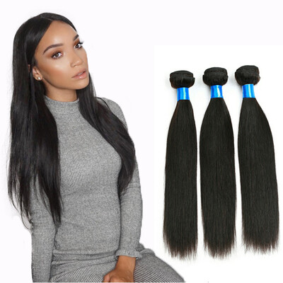 

WYF Virgin Hair Straight Hair 3 Bundles Необработанные бразильские человеческие волосы прямые пучки