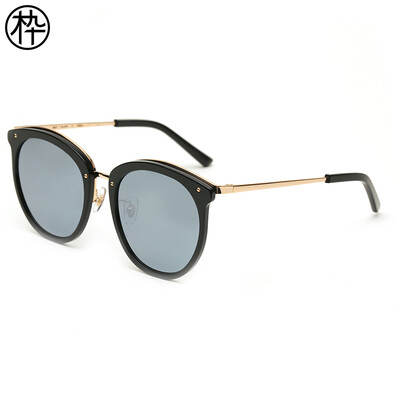 

Wood ninety polarized sunglasses black frame oval fashion trend sunglasses men&women couple sunglasses SM1820160 C02 54mm