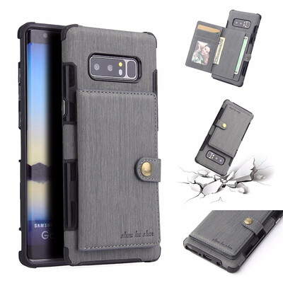 

SHS Phone Case For Huawei Y3 2017P9 Lite Mini Fashion Concise Leather Wire Drawing Multifunction Purse