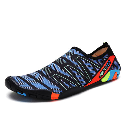 

Hot 2018 Summer Outdoors Unisex Beach Aqua Shoes For Adult Comfortable Seaside Walking Upstream Lightweight Swimming Sneakers