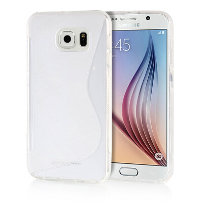 

MOONCASE S - Line Soft Flexible Silicone Gel TPU Skin Shell Back ЧЕХОЛ ДЛЯ Samsung Galaxy S6 Clear