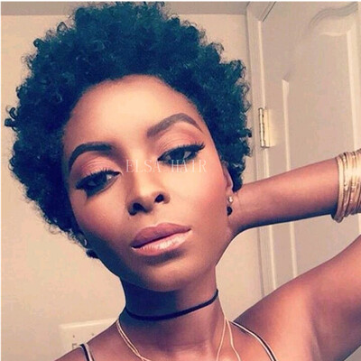 

Short Human Hair Wigs For Black Women Jerry Curl Human Hair Wigs Brazilian Hair Jerry Wigs