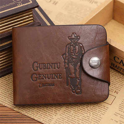 

Crazy Horse Leather Wallet Short Credit Card Holder Mens Leather Wallets For Money And Cards