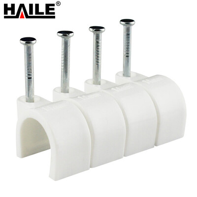 

HAILE Haile XK-10-100 round steel nail line card wire card network line card tube card fixed line nail line card 10mm 100 Pack