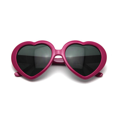 

Ванкер Симпатичные Heart-Shaped пластиковая рамка ретро очки Очки (Hot Pink)