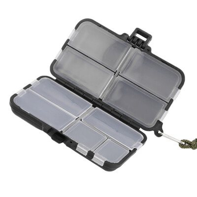 

Double Sided Fishing Lures Hooks Bait Tackle Storage Box Case 9 Compartment