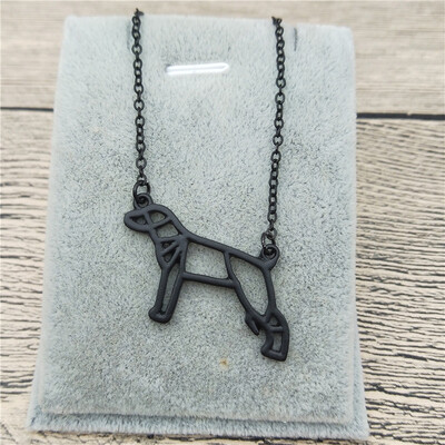 

New Origami Whippet Necklace Whippet Charm Female Male Gift Necklace Fashion Women Jewellery Geometric Jewellery