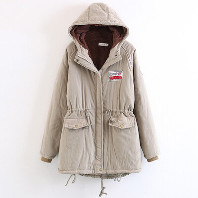 

Plus Size XXL Parkas Winter Warm Cotton Women Jacket Thick Hooded Outwear Medium-Long Style Lady Parka