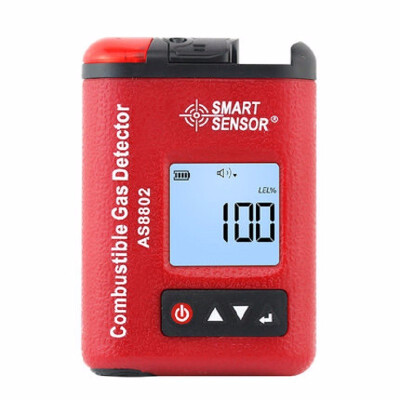 

AS8802 Digital Flammable Gas Detector Gasoline Methane Gas Leak Alarm Detector Analyzer Monitor 0-100LEL Rechargeable