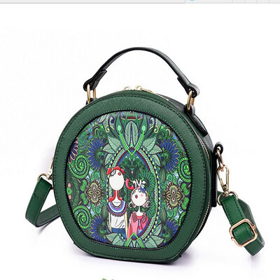 

Hot spring 2018 spring small bag printing shoulder Messenger bag fashion wild hand bag
