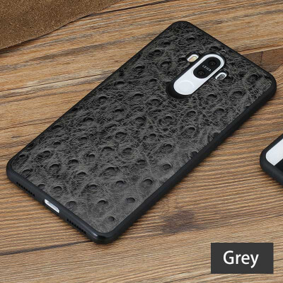 

Genuine Leather Phone Case For Huawei Mate 9 Pro Ostrich Texture Back Cover For Mate 10 P9 P10 Plus Cases