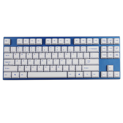 

Amerie Varmilo Cherry Green Axis Ice Blue Light 87 Key Sublimation Character PBT Key Cap Mechanical Keyboard